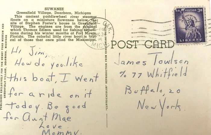 Suwanee Park and Steamboat - Old Postcard (newer photo)